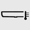 High temperature warning icon displayed on the Kia Sorento digital mirror screen