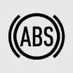 Anti-lock Brake System warning indicator light on a Kia Sorento instrument cluster