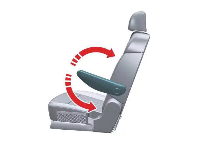 Kia Sorento 6 passenger individual captain seat adjustable armrest