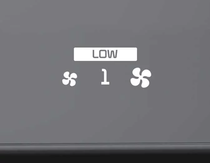 Low blower level LCD screen readouts on the Kia Sorento instrument panel
