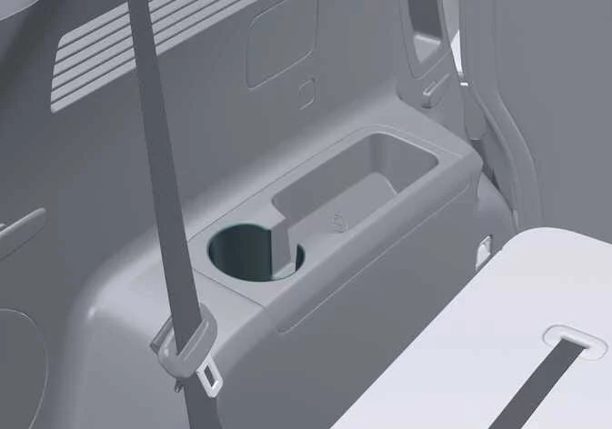 Door panel integrated beverage bottle holders in the Kia Sorento