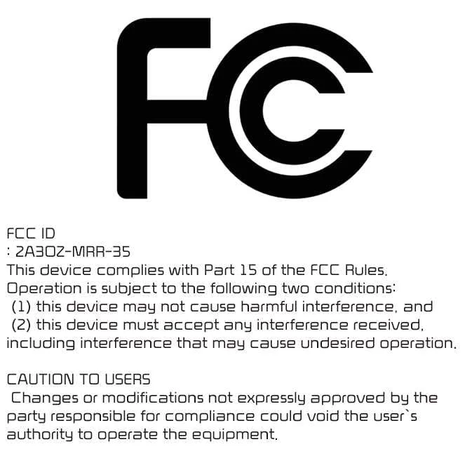 FCC compliance statement document for Kia Sorento front radar radio frequency components in the United States