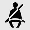 Kia Sorento instrument cluster seat belt warning light icon