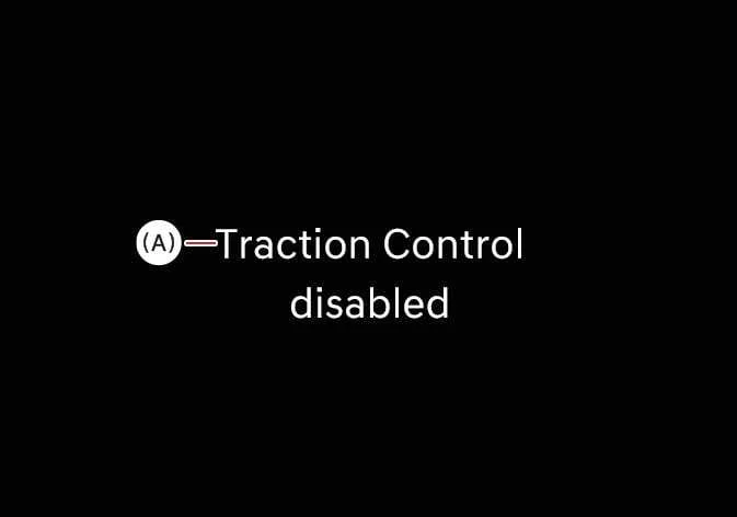Dashboard warning screen indicating Traction Control disabled in a Kia Sorento