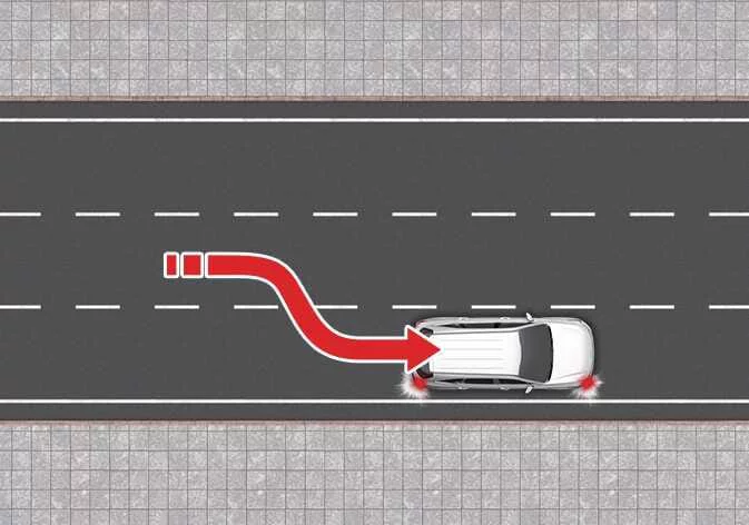 Kia Sorento infotainment display showing Highway Lane Change Assist configuration menu