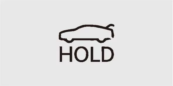 Liftgate release button icon on the key fob