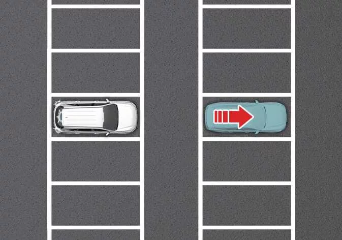 Diagram illustrating the system in a parking lot environment