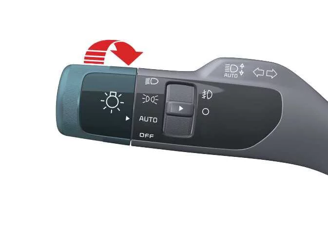Kia Sorento auto light mode status indicator