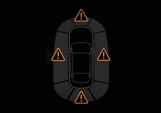 Standby white indicator light on the Kia Sorento dashboard