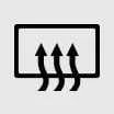 Rear window defroster activation button icon on the Kia Sorento