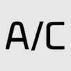 Air conditioning compressor activation button icon on the Kia Sorento