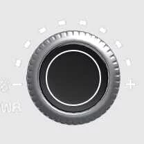 Fan speed control dial icon on the Kia Sorento climate console