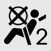 Passenger Air Bag Off warning symbol icon