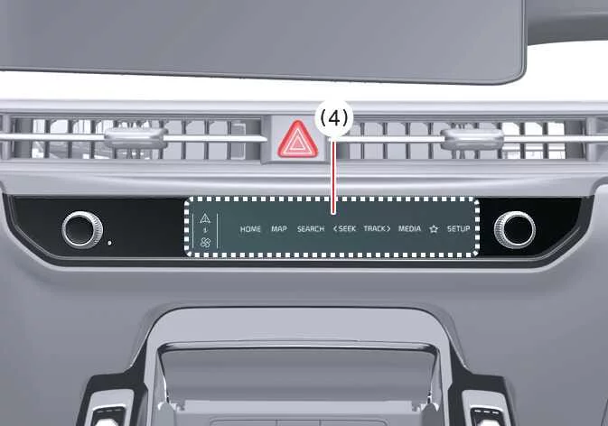 Kia Sorento multimedia display showing top-down and wide-angle parking camera angles