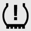 Dedicated TPMS system malfunction warning telltale icon for Kia Sorento dashboard