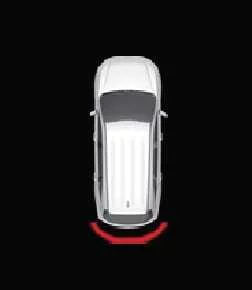 Kia Sorento instrument cluster display showing immediate danger critical proximity warning