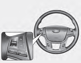 The steering wheel may incorporate audio control buttons. These buttons are installed