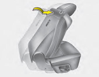 3. Fold the 2nd row seatback and push the seat to the farthest forward position.