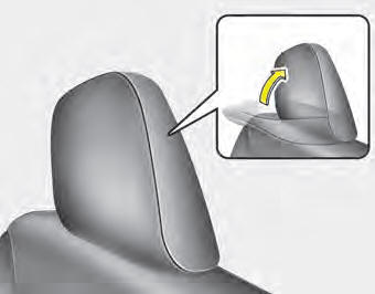 The headrest will fold down automatically when the seatback folding.