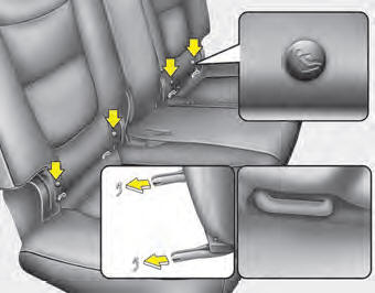 LATCH anchors have been provided in your vehicle. The LATCH anchors are located