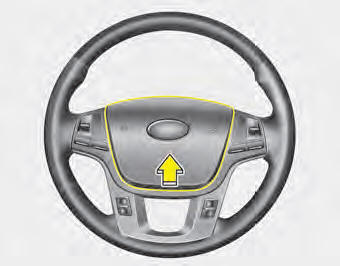 To sound the horn, press the horn symbols on your steering wheel. Check the horn